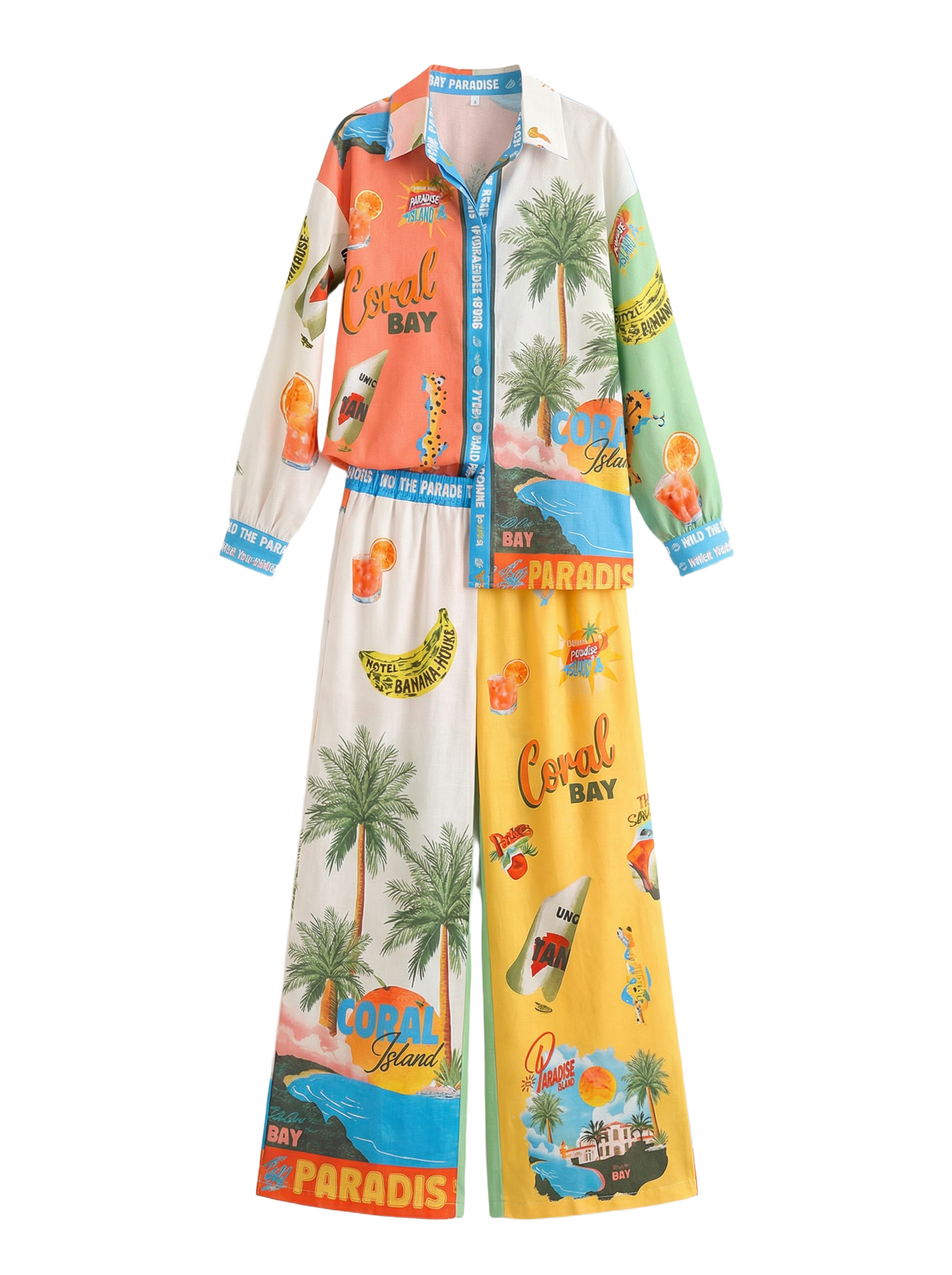 Conjunto Coral Bay Tropical Multicolor tropical - nn.studio Style 6941