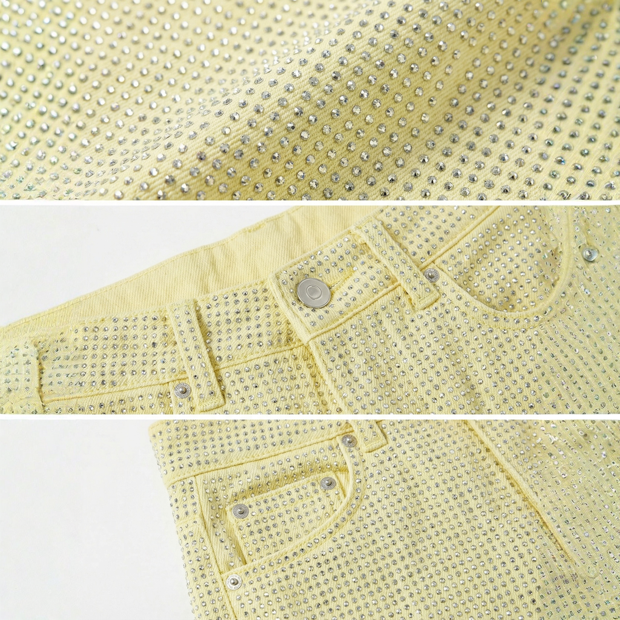 Pantalón Wide Leg Multicolor Pastel Amarillo - nn.studio Style 80191