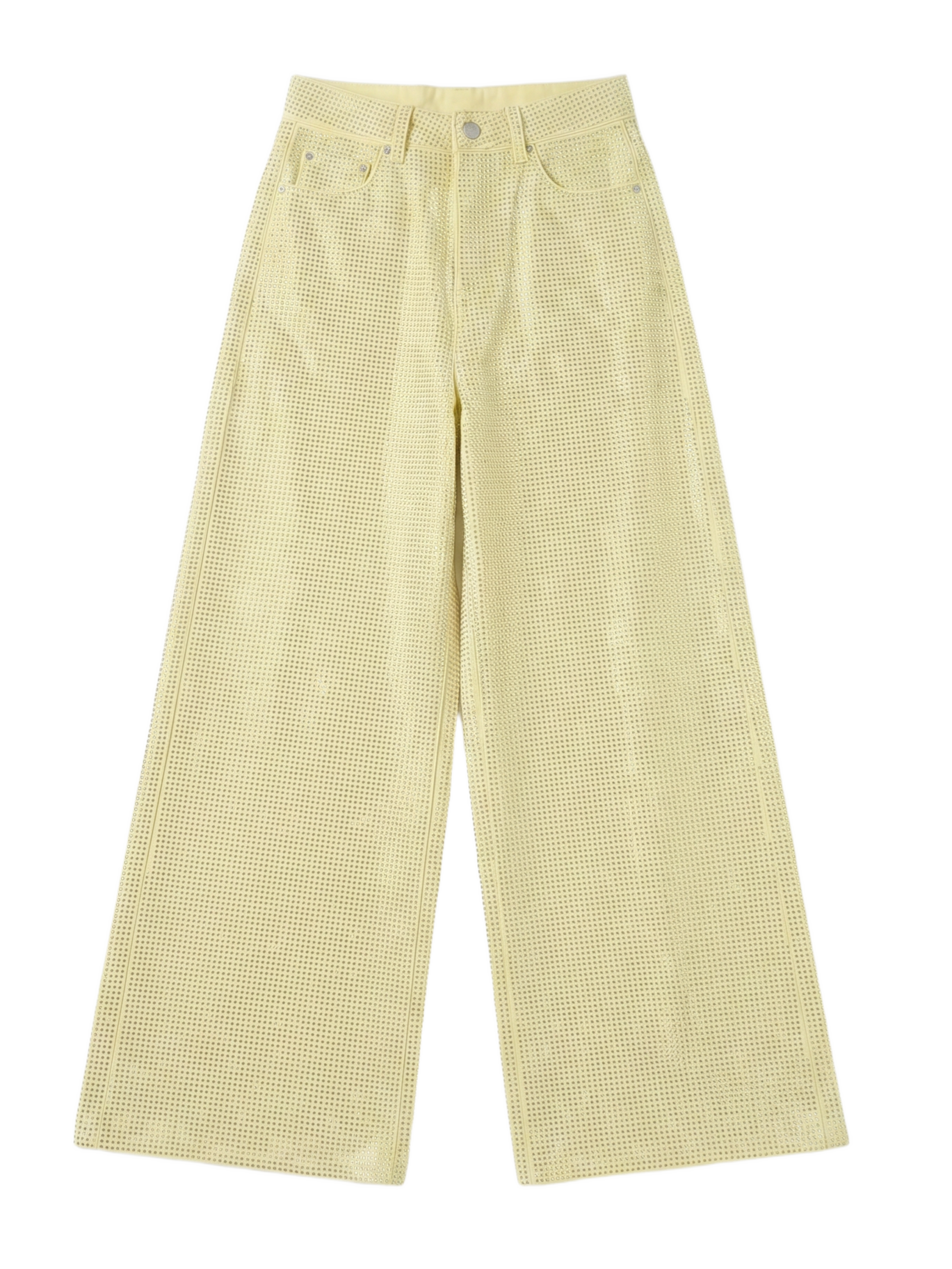 Pantalón Wide Leg Multicolor Pastel Amarillo - nn.studio Style 80191