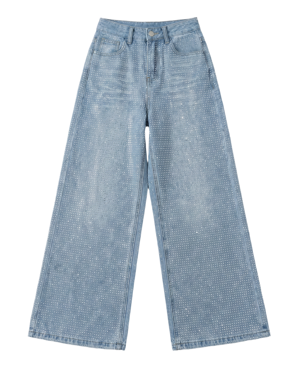 Pantalón Wide Leg Multicolor Pastel Azul - nn.studio Style 80191