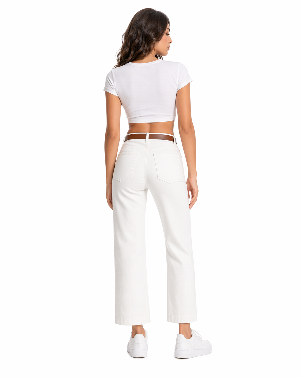 Jean Wide Leg Blanco Puro Blanco - nn.studio Style A8202