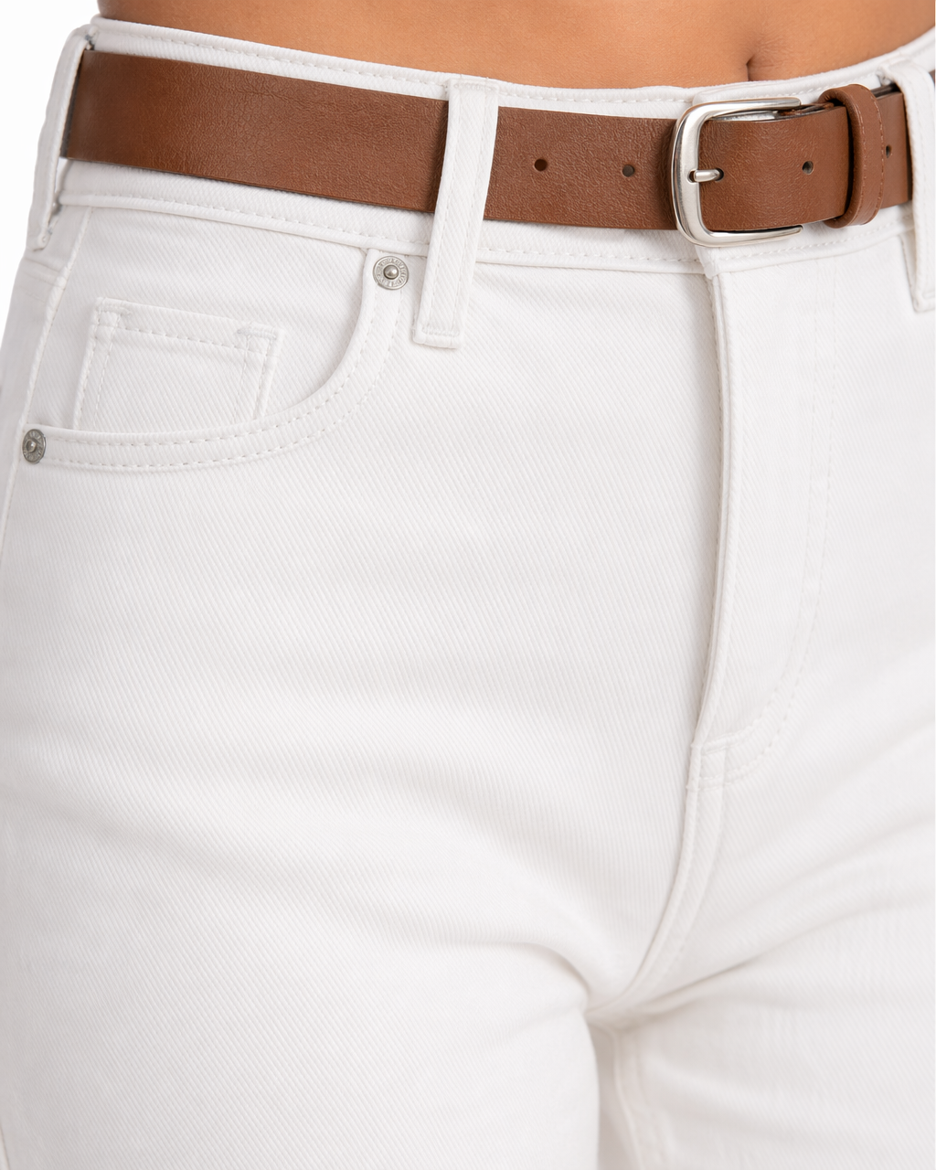Jean Wide Leg Blanco Puro Blanco - nn.studio Style A8202