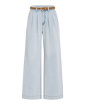 Jean Wide Leg Azul Claro con Cinturón Azul claro - nn.studio Style A8221