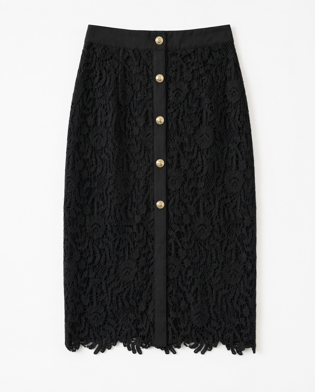 Conjunto Guipure 2 Piezas Blazer Falda Negro - nn.studio Style 818