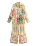 Conjunto Sardinas Vintage Amarillo con sardinas y checkerboard - nn.studio Style 2236