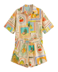 Conjunto Frutas Tropicales Crema con frutas - nn.studio Style 6859