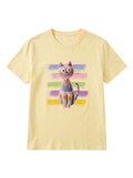 Playera Gráfica Gato Pop Art Amarillo - nn.studio Style 2020