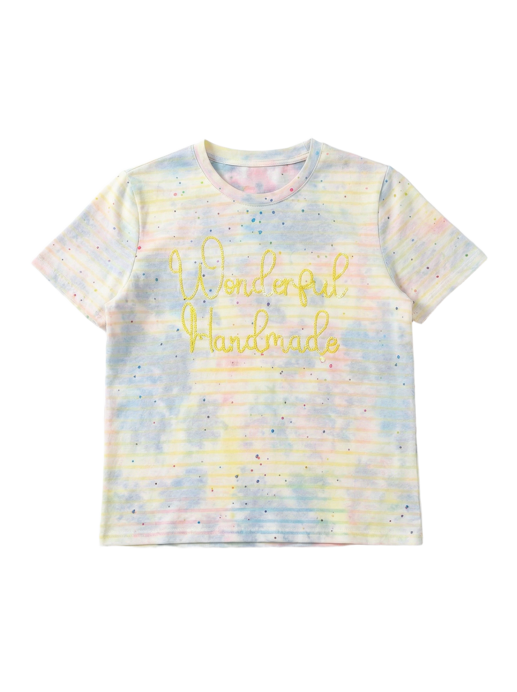 Playera Tie-Dye "Wonderful Handmade" Amarillo - nn.studio Style 2025
