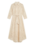 Vestido Maxi de Encaje Blanco Camisero Blanco/crema encaje completo - nn.studio Style 9126